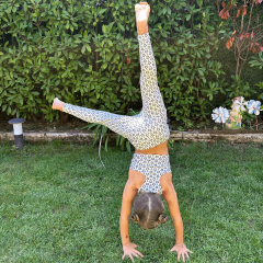 Shiny Star Kız Çocuk Crop Tayt Takım