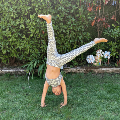 Shiny Star Kız Çocuk Crop Tayt Takım