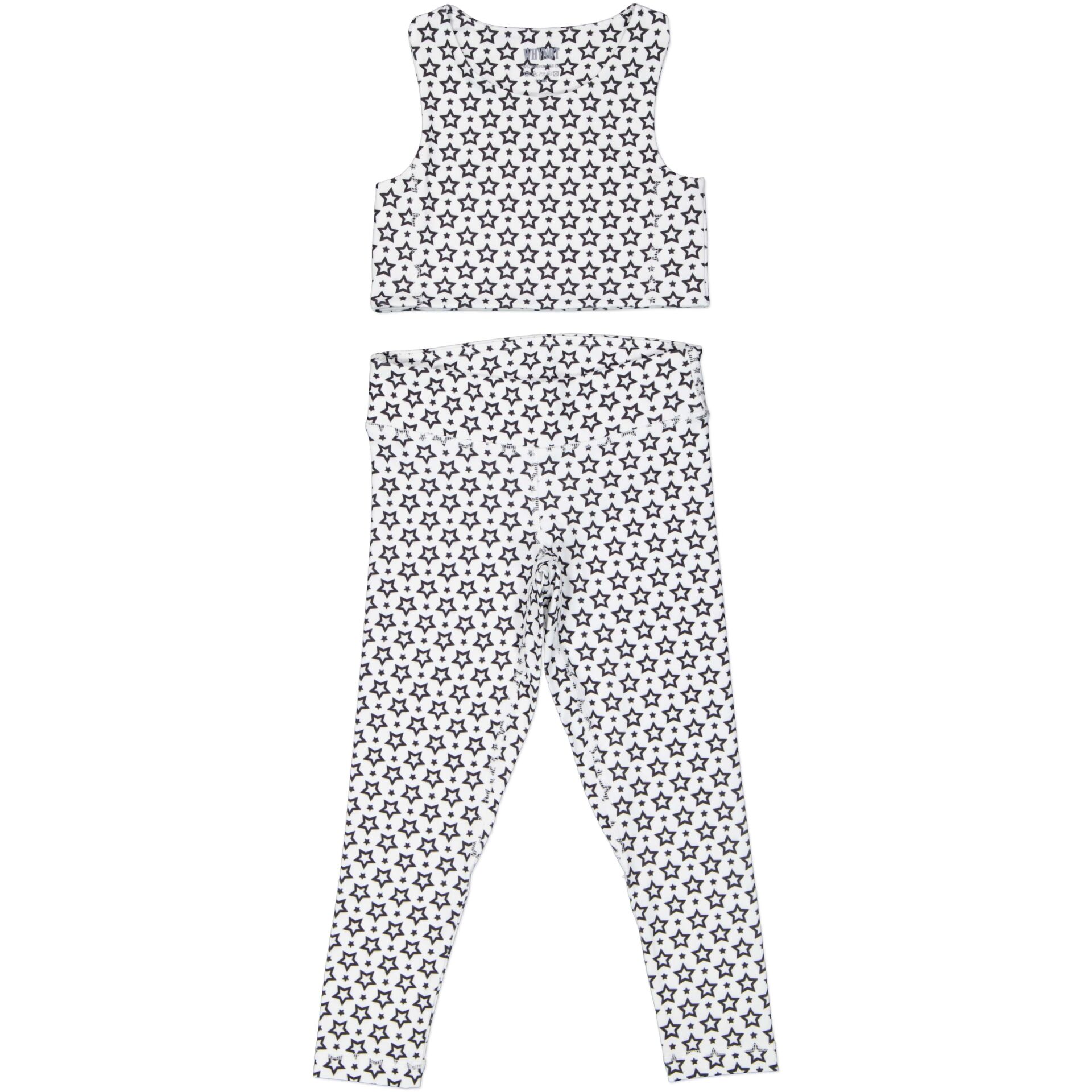 Shiny Star Kız Çocuk Crop Tayt Takım