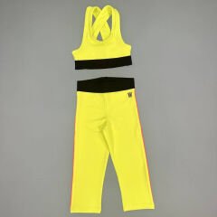Lime Pop Kız Çocuk Crop Tayt Takım