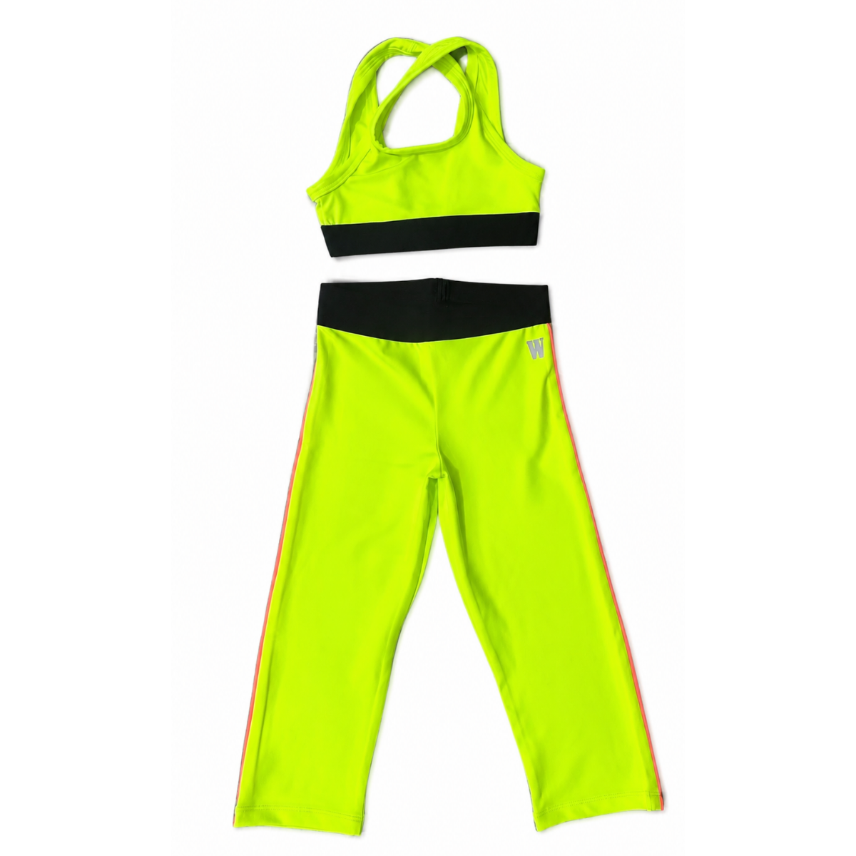 Lime Pop Kız Çocuk Crop Tayt Takım