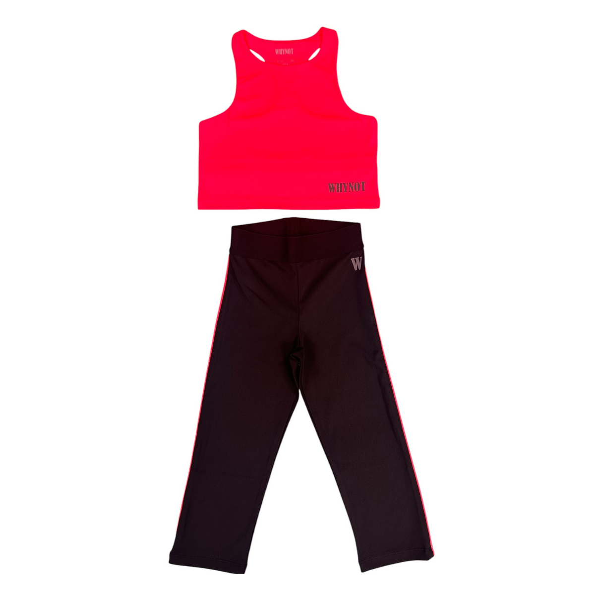 Neon Flame Kız Çocuk Crop Tayt Takım