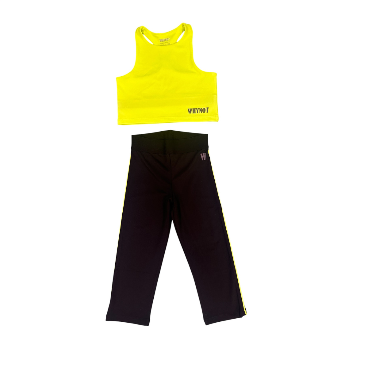 Neon Pulse Kız Çocuk Crop Tayt Takım